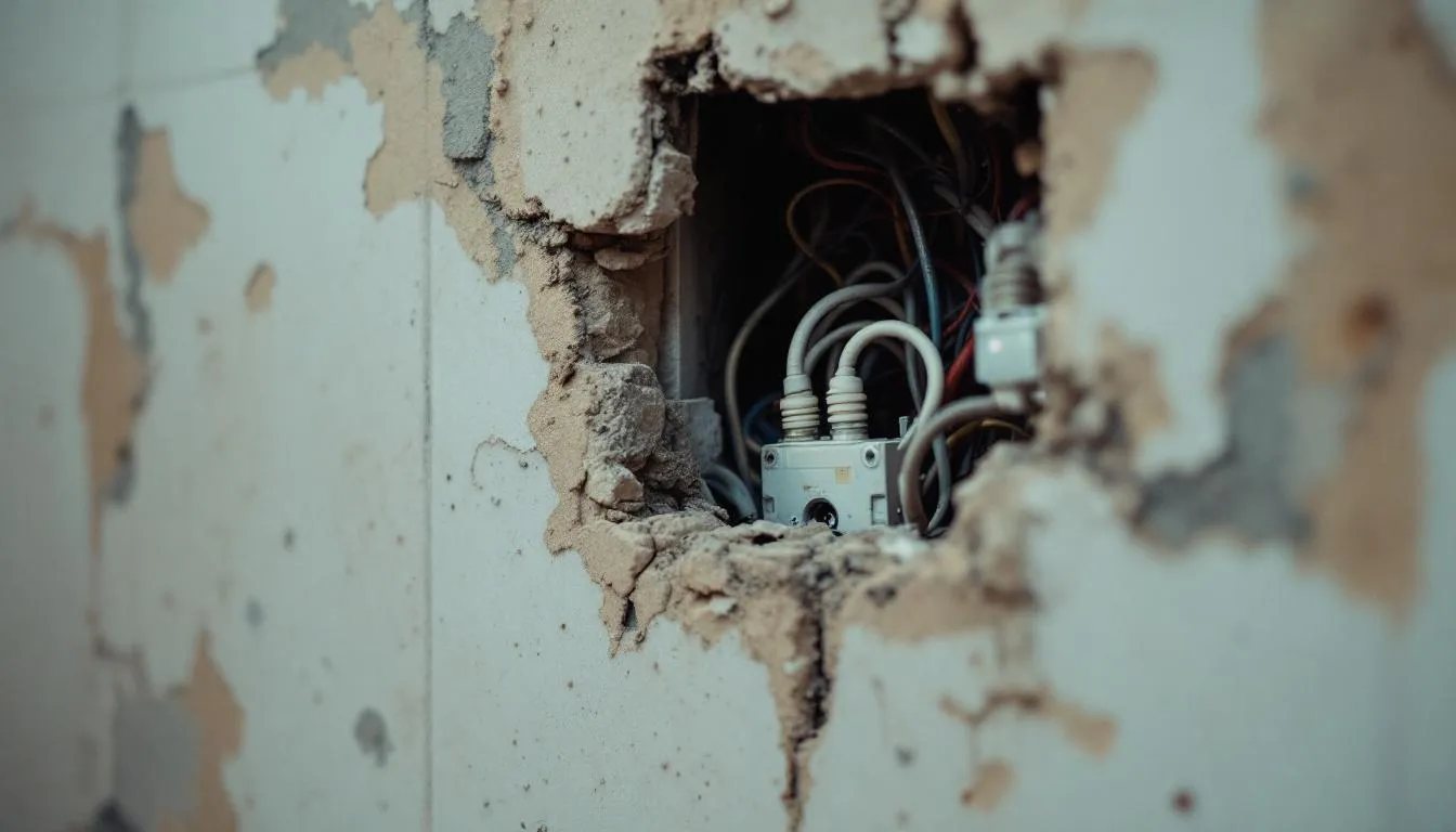 Outdated or Non-Code Electrical in Bathroom